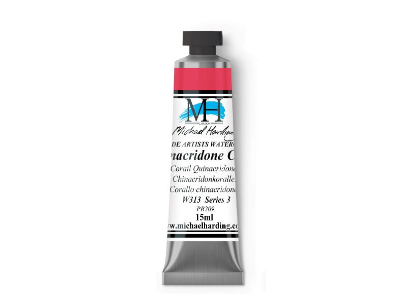 Michael Harding Artists Watercolor 15ml - W313 Quinacridone Coral - The Merri Artist - merriartist.com