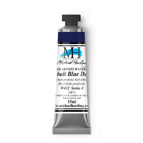 Michael Harding Artists Watercolor 15ml - W412 Cobalt Blue Deep - The Merri Artist - merriartist.com