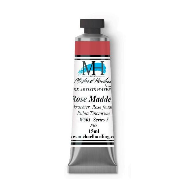 Michael Harding Artists Watercolor 15ml - W501 Rose Madder - The Merri Artist - merriartist.com