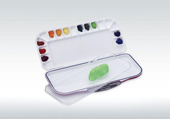 Mijello Fusion 18 Well Airtight Palette - Blue - The Merri Artist - merriartist.com