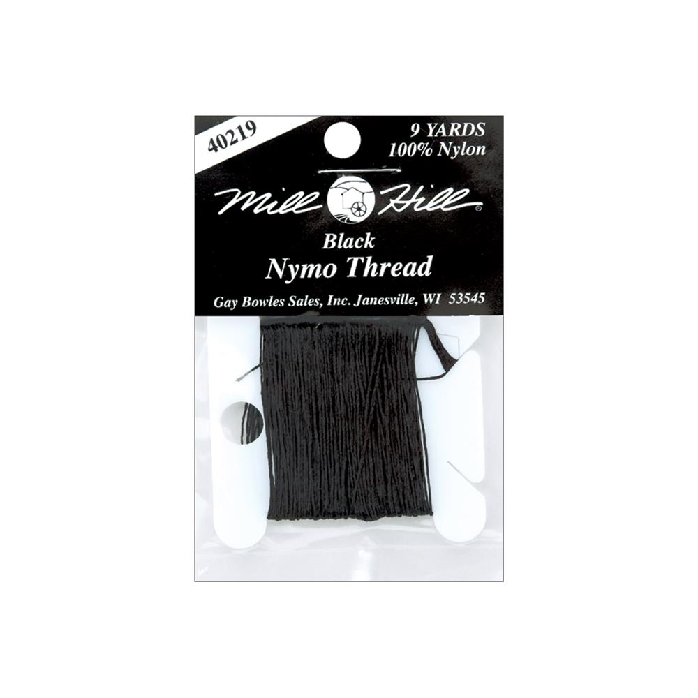 Mill Hill Nymo Beading Thread 9 yards - Black - The Merri Artist - merriartist.com