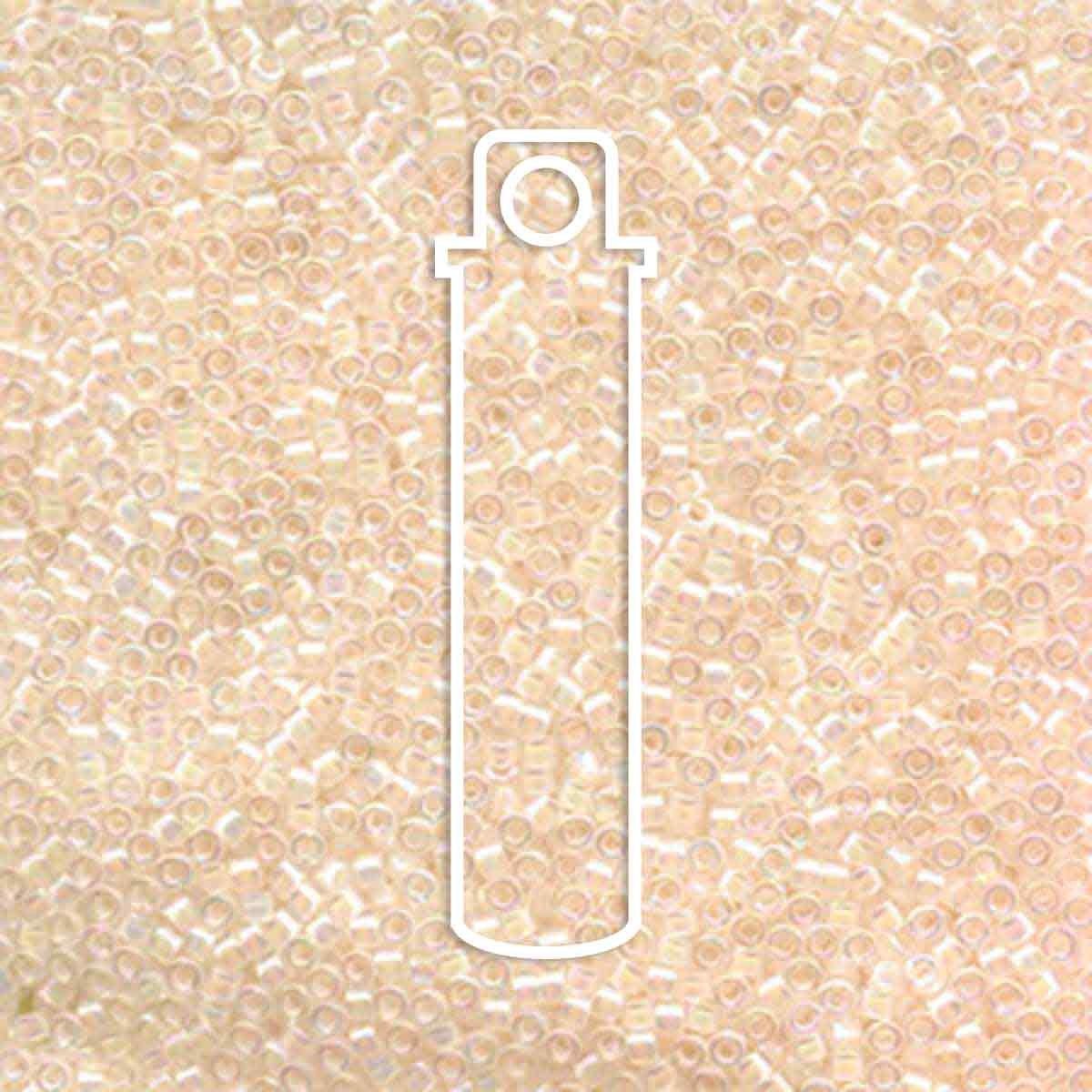 Miyuki Delica DB 11/0 (1.6mm) Seed Beads - Off White - approx. 7.2 grams - The Merri Artist - merriartist.com