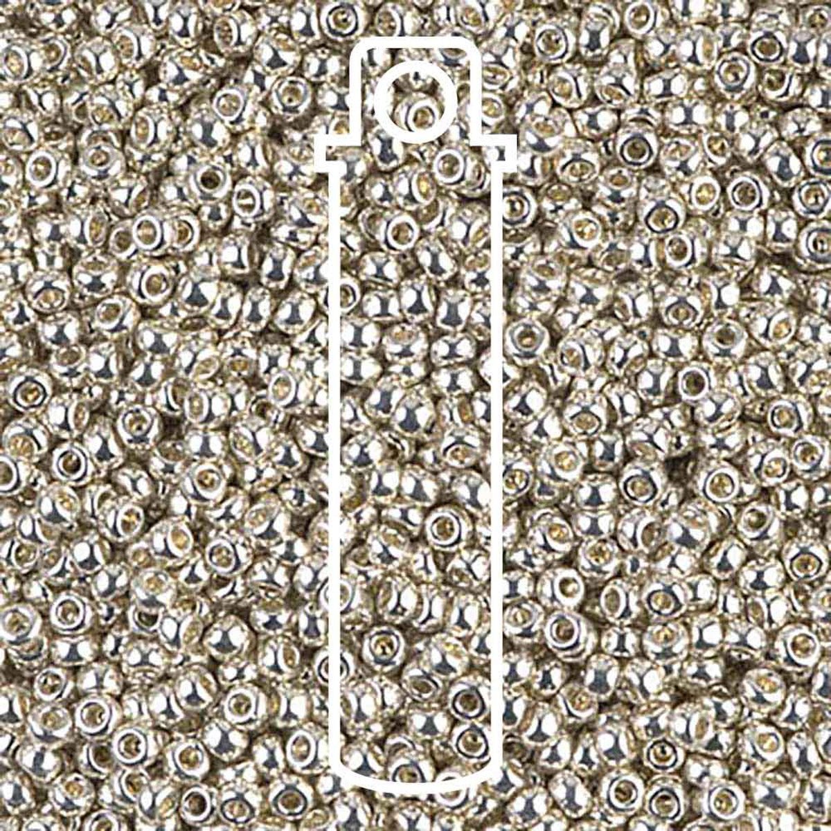 Miyuki Round 11/0 (2mm) Seed Beads - Galvanized Silver - approx. 23 grams - The Merri Artist - merriartist.com