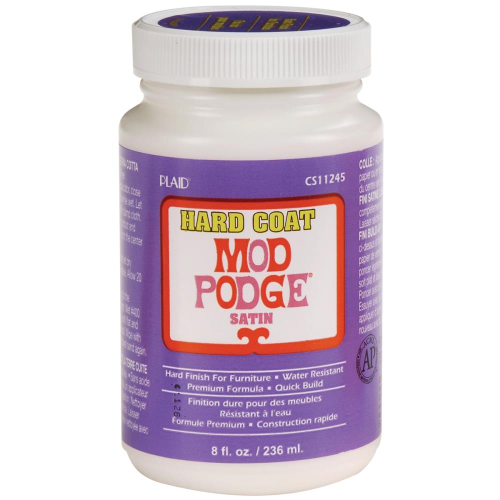 Mod Podge Hard Coat Satin 8 oz - The Merri Artist - merriartist.com
