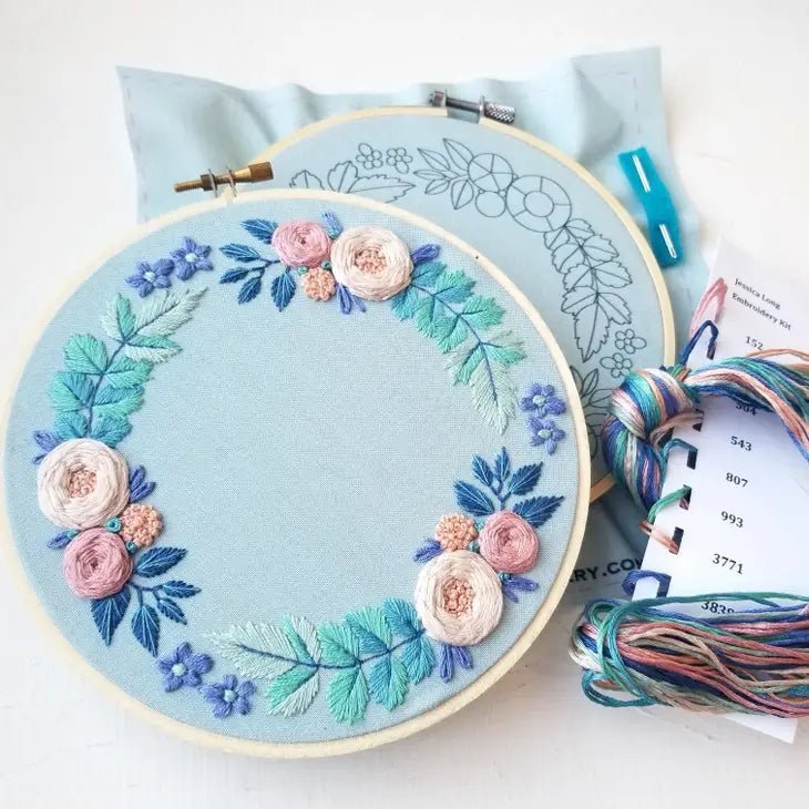 Morning Blooms Beginner Embroidery Kit - The Merri Artist - merriartist.com