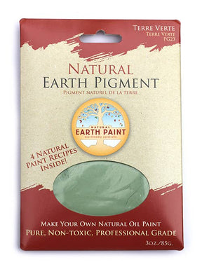 Natural Earth Paint - 3 oz. Earth & Mineral Pigments - Terre Verté - The Merri Artist - merriartist.com