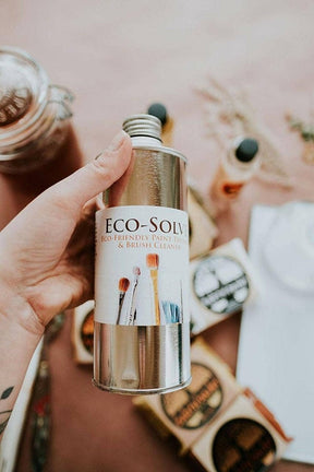 Natural Earth Paint - Eco - Solve - 8 oz. Glass Bottle - The Merri Artist - merriartist.com