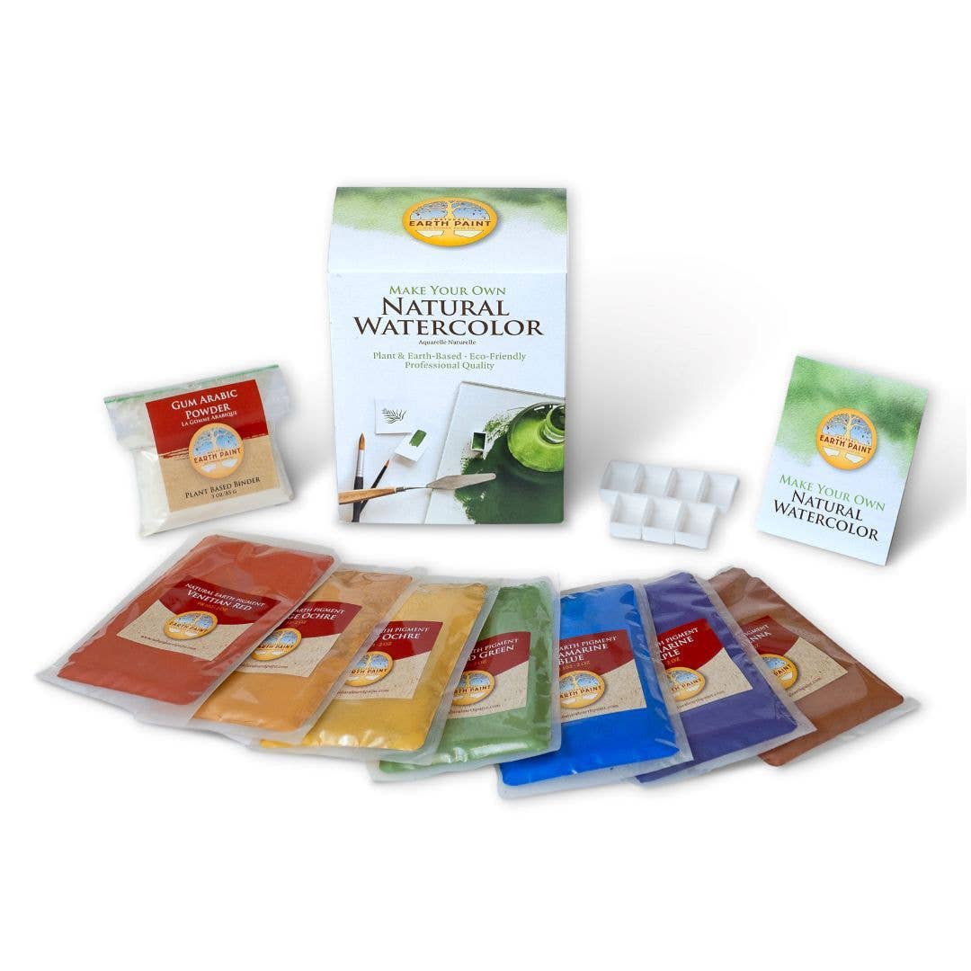Natural Earth Paint - Natural Watercolor Kit - The Merri Artist - merriartist.com