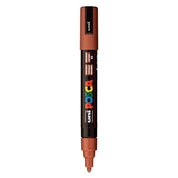 NEW! uni POSCA Paint Marker PC-5M Medium Bullet Tip - Chestnut - The Merri Artist - merriartist.com