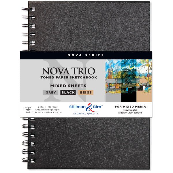 Nova Wire - bound 7X10 Trio Mix - 51 Sheets - The Merri Artist - merriartist.com