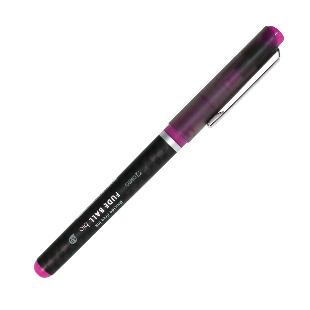 OHTO 'Fude' Ball - Liquid ink Roller Ball Pen 1.5 mm, Pink Ink - The Merri Artist - merriartist.com