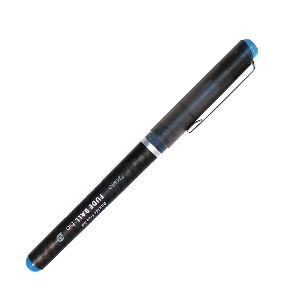 OHTO 'Fude' Ball - Liquid ink Roller Ball Pen 1.5 mm, Sky Blue Ink - The Merri Artist - merriartist.com