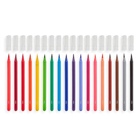 OOLY - Chroma Blends Watercolor Brush Markers - Set of 18 - The Merri Artist - merriartist.com