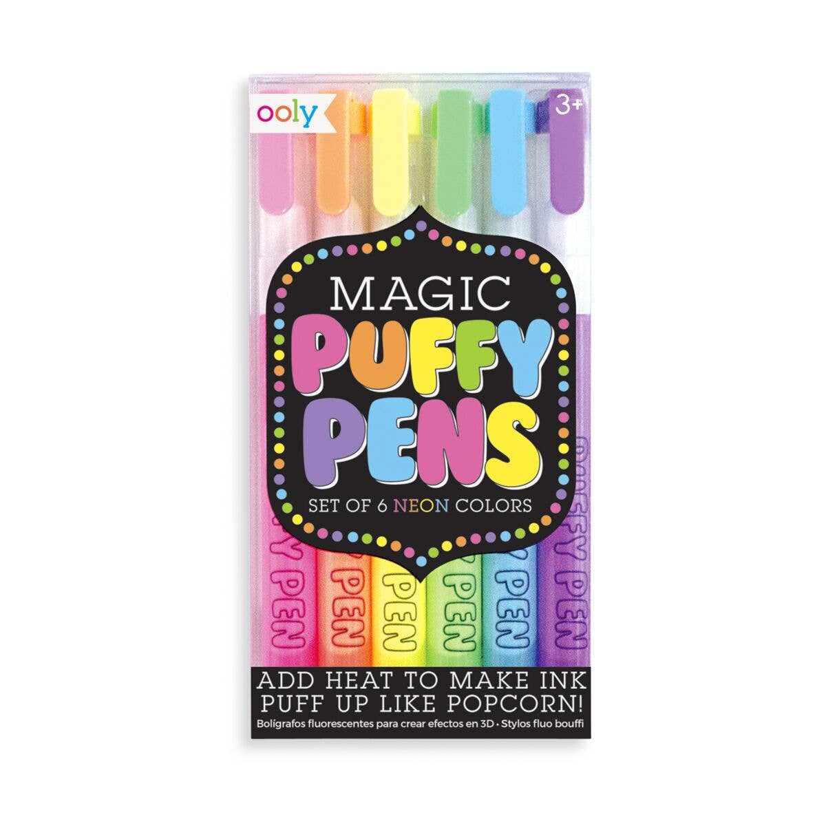 OOLY - Magic Neon Puffy Pens - The Merri Artist - merriartist.com