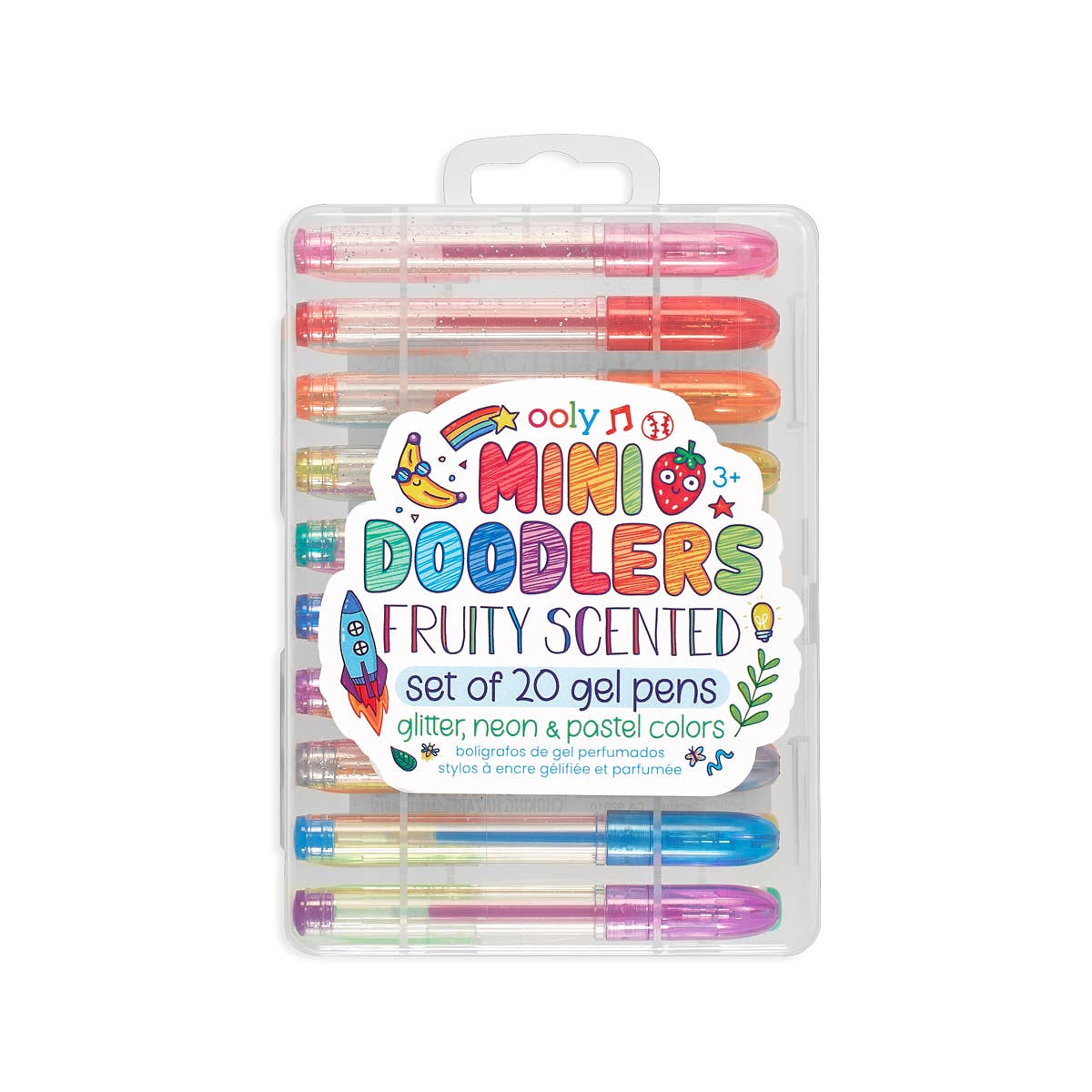 OOLY - Mini Doodlers Fruity Scented Gel Pens - Set of 20 - The Merri Artist - merriartist.com