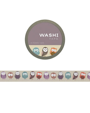 Owls Washi Tape - The Merri Artist - merriartist.com