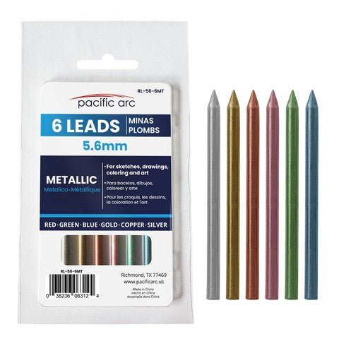 Pacific Arc 5.6mm Lead 6 piece Sets - Metallic - The Merri Artist - merriartist.com