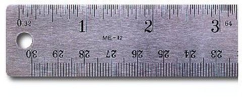 Pacific Arc Flexible Cork Backed Stainless Steel Ruler 24 inch - The Merri Artist - merriartist.com