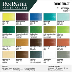 PanPastel 20 Color Set - Landscape - The Merri Artist - merriartist.com
