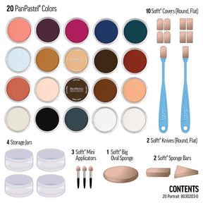 PanPastel 20 Color Set - Portrait - The Merri Artist - merriartist.com