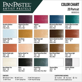 PanPastel 20 Color Set - Portrait - The Merri Artist - merriartist.com