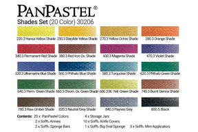 PanPastel 20 Color Set - Shades - The Merri Artist - merriartist.com