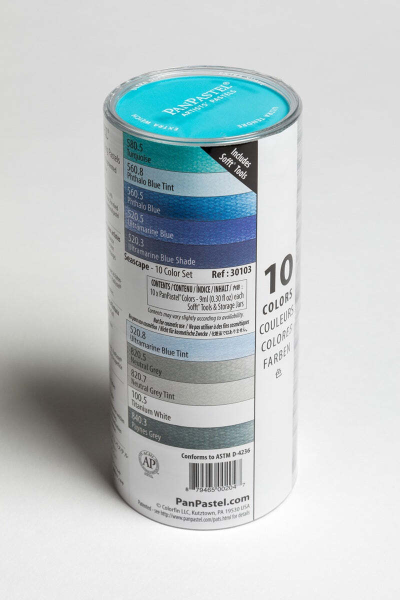 PanPastel Set - 10 Color Set - Seascape - The Merri Artist - merriartist.com