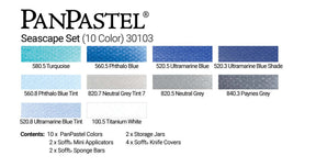 PanPastel Set - 10 Color Set - Seascape - The Merri Artist - merriartist.com