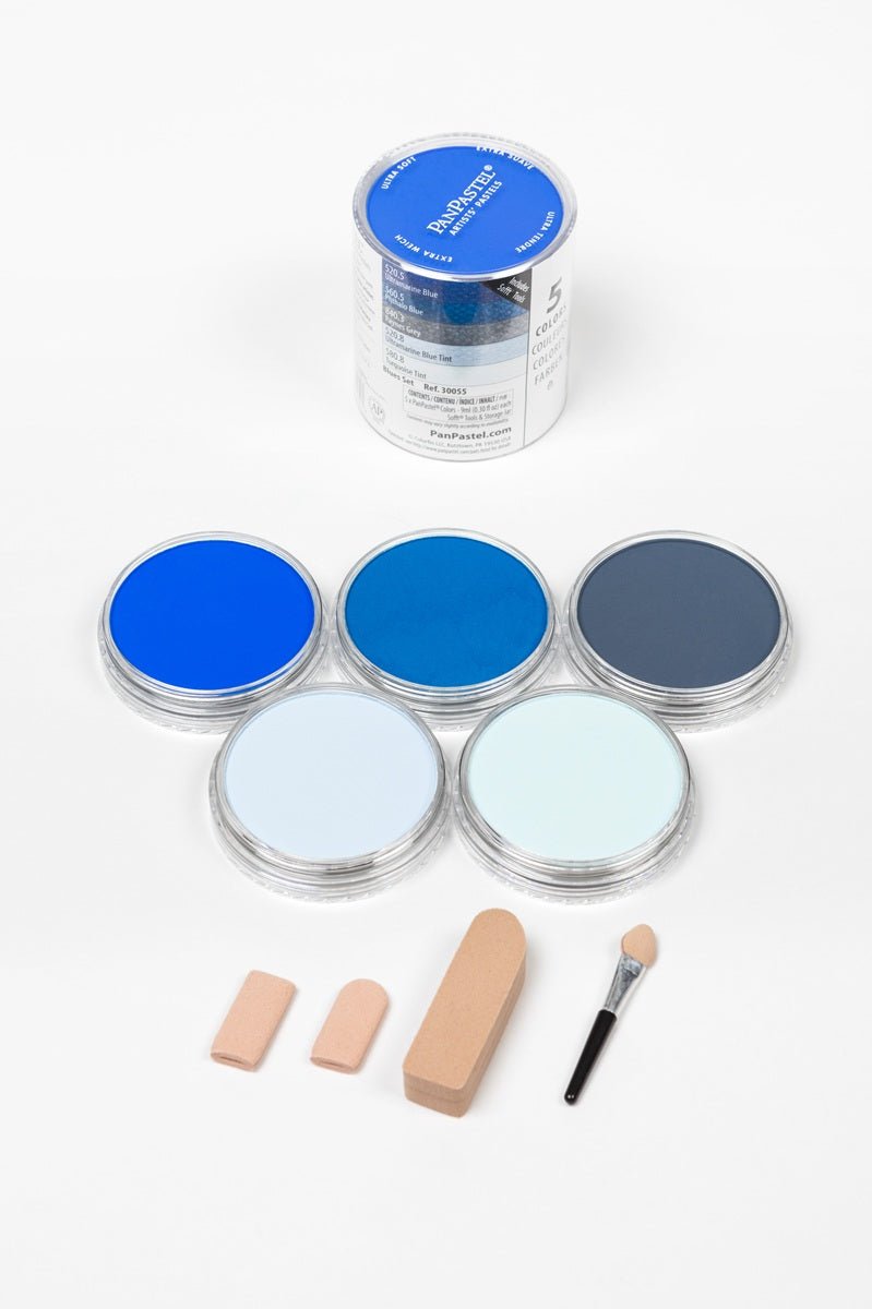 PanPastel Set - 5 Color Set - Blues - The Merri Artist - merriartist.com