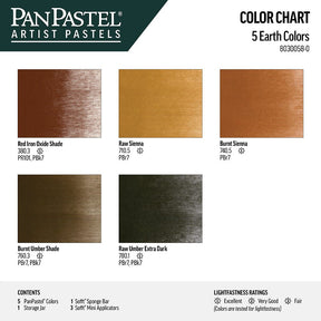 PanPastel Set - 5 Color Set - Earth - The Merri Artist - merriartist.com