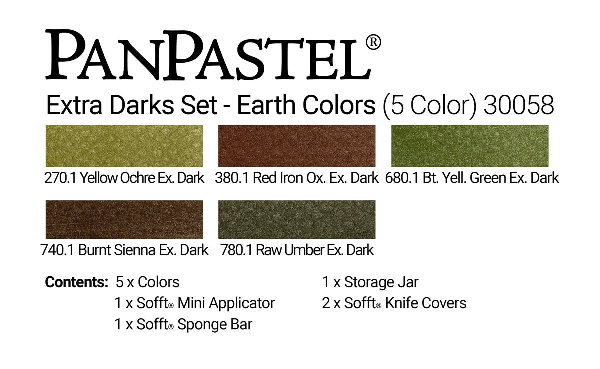 PanPastel Set - 5 Color Set - Earth - The Merri Artist - merriartist.com
