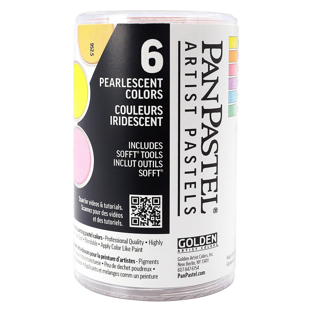 PanPastels 6 Color Set (with blending tools) - Pearlescent - The Merri Artist - merriartist.com