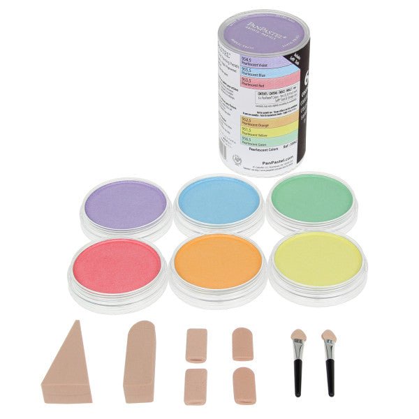 PanPastels 6 Color Set (with blending tools) - Pearlescent - The Merri Artist - merriartist.com