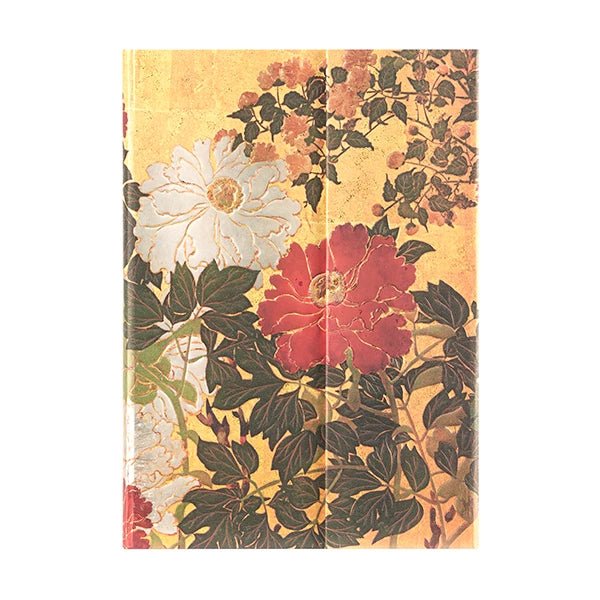 Paperblanks - Rinpa Florals - Natsu Hardcover Journals Midi 144 pg Lined - The Merri Artist - merriartist.com