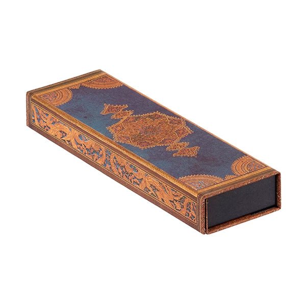 Paperblanks - Safavid Binding Art - Safavid Indigo Pencil Case - The Merri Artist - merriartist.com