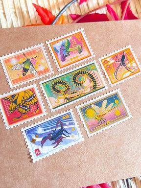Pegushi - GOLD FOIL Bug Stamp Washi Tape - The Merri Artist - merriartist.com