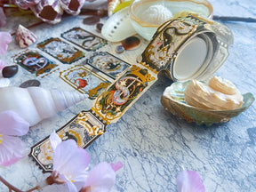 Pegushi - GOLD FOIL Deep Sea Ticket Washi Tape - The Merri Artist - merriartist.com