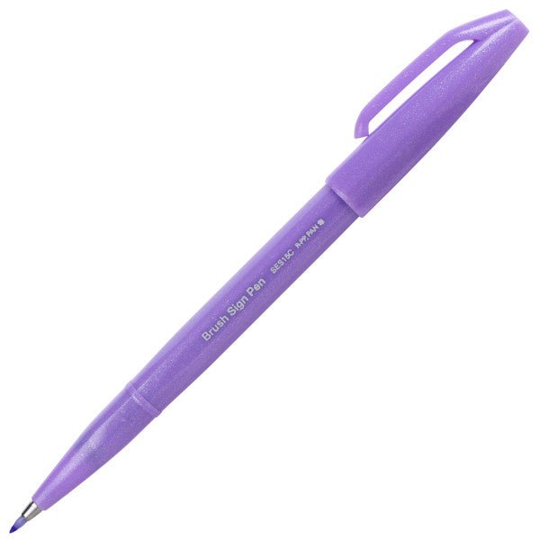 Pentel Brush Sign Pen - Light Violet - The Merri Artist - merriartist.com