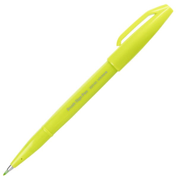 Pentel Brush Sign Pen - Lime Green - The Merri Artist - merriartist.com