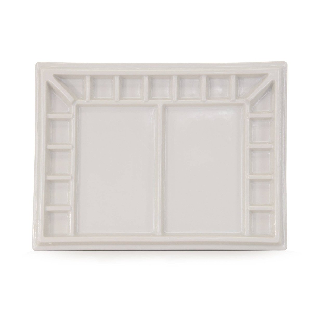 Pintar 17 - Well Ceramic Watercolor Paint Palette Tray 13"x9.8" - The Merri Artist - merriartist.com