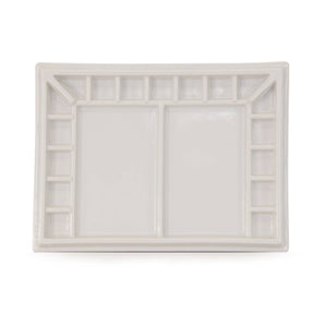 Pintar 17 - Well Ceramic Watercolor Paint Palette Tray 13"x9.8" - The Merri Artist - merriartist.com