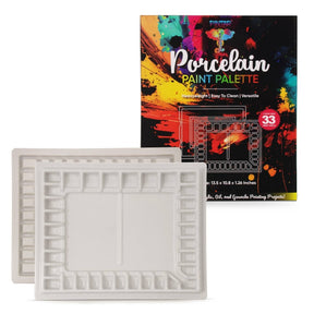 Pintar Art Supply - Pintar 33 - Well Ceramic Palette for All Water - Based Paints - The Merri Artist - merriartist.com
