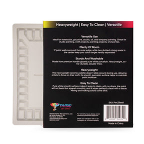 Pintar Art Supply - Pintar 33 - Well Ceramic Palette for All Water - Based Paints - The Merri Artist - merriartist.com