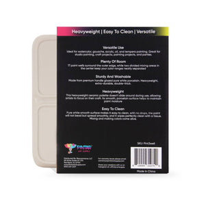 Pintar Art Supply - Pintar Ceramic Watercolor Paint Palette Tray - 3 Well - The Merri Artist - merriartist.com