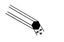 Plastruct MRX - 80 Styrene Hex Rod 2.0mm x 10" - Pack of 10 - The Merri Artist - merriartist.com