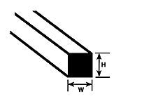 Plastruct MS - 20 Styrene square Rod 0.50" x 0.50" x 10" - Pack of 10 - The Merri Artist - merriartist.com