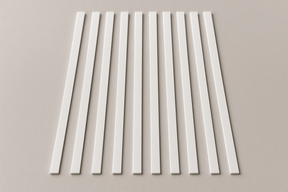 Plastruct MS - 412 Styrene Strip 0.040" x 1/8" x 10" - Pack of 10 - The Merri Artist - merriartist.com