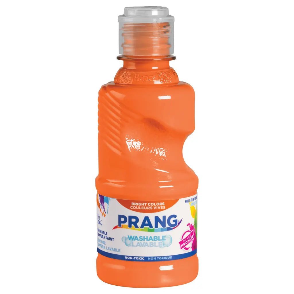 Prang Washable Ready - to - Use Tempera Paint 8 oz - Orange - The Merri Artist - merriartist.com