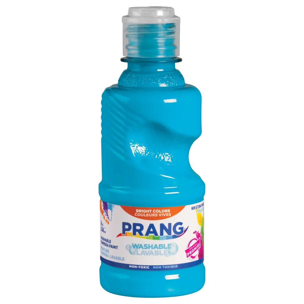 Prang Washable Ready - to - Use Tempera Paint, 8 oz - Turquoise Blue - The Merri Artist - merriartist.com