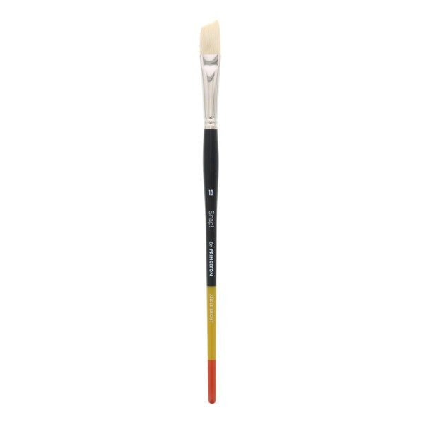 Princeton Snap Hog Bristle Long Handled Angled Bright 10 - The Merri Artist - merriartist.com